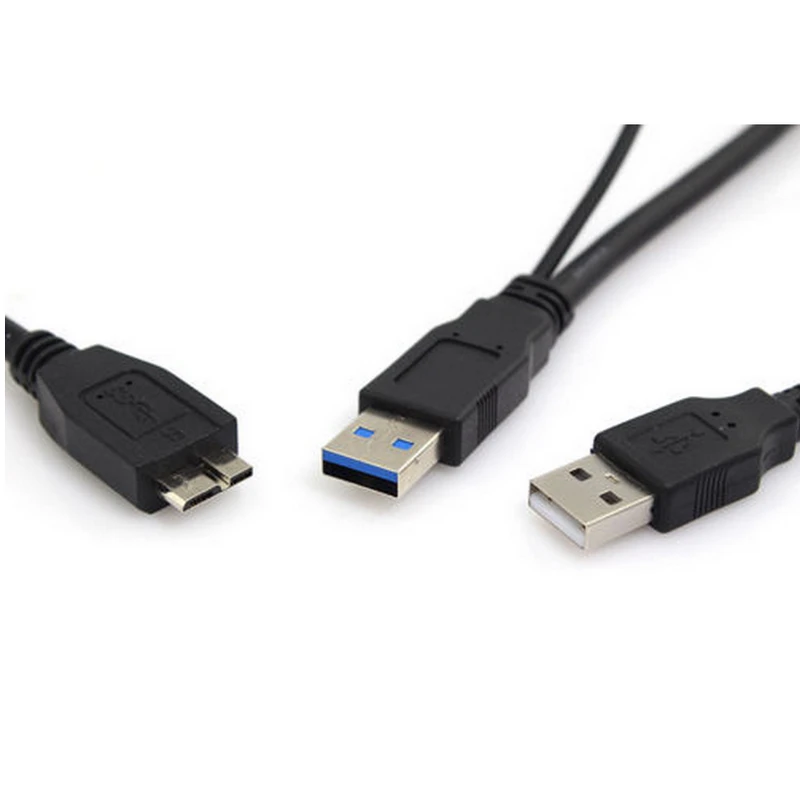 0,7 м 2 фута USB 3,0 AM Для Micro B Тип Y USB 2,0 кабель питания для HDD Внешний жесткий