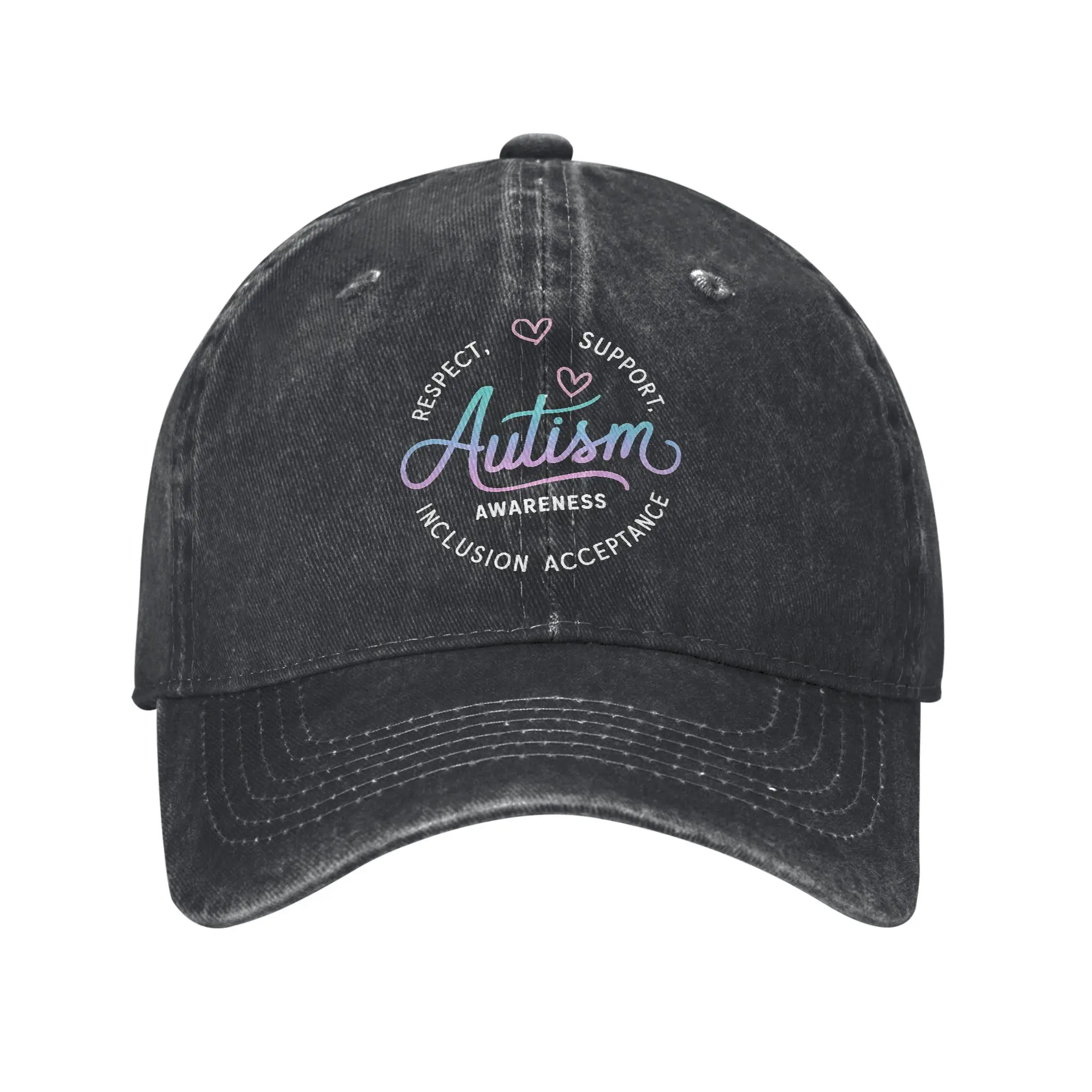 Autism Awareness Respect Love Support  Baseball Cap Merch for Men Women  Adjustable Trucker Hats