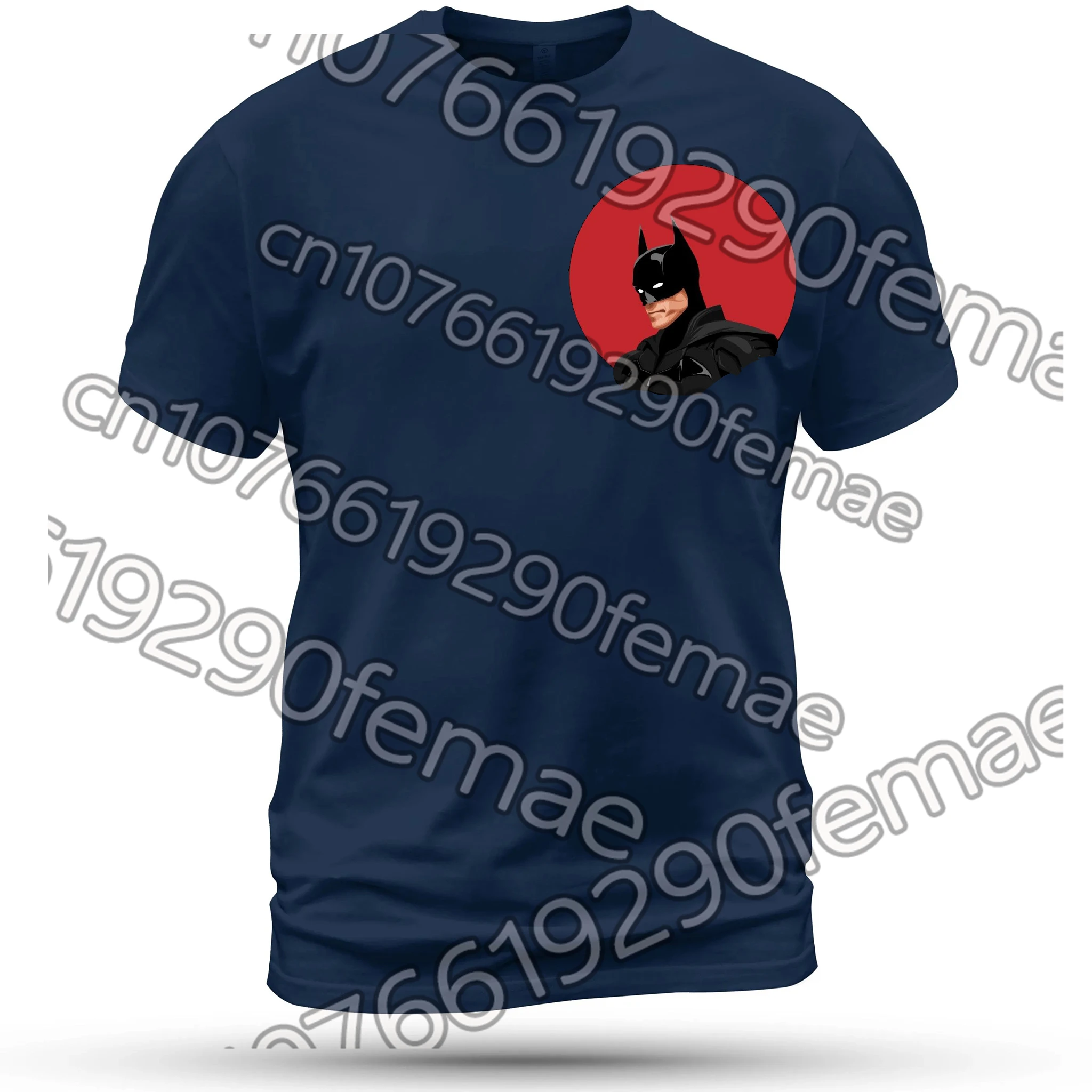 

Men's Cotton Batman Print T-Shirt, 2026 New Design, Breathable & Comfortable, Daily Casual Top for Spring Summer