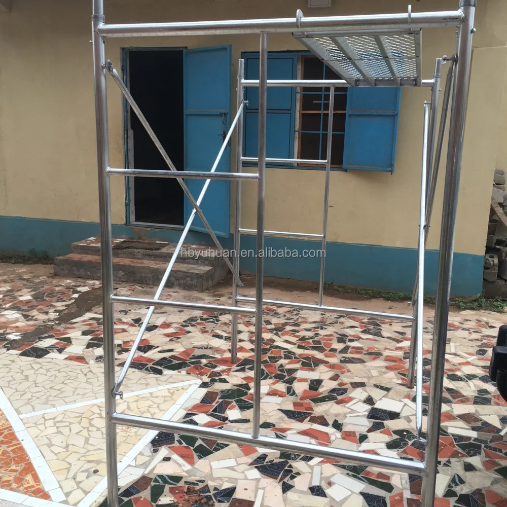 นั่งร้านเหล็กชุบสังกะสีคุณภาพสูงมาตรฐานร่วมสมัยสำหรับใช้งานภายในและภายนอกอาคาร