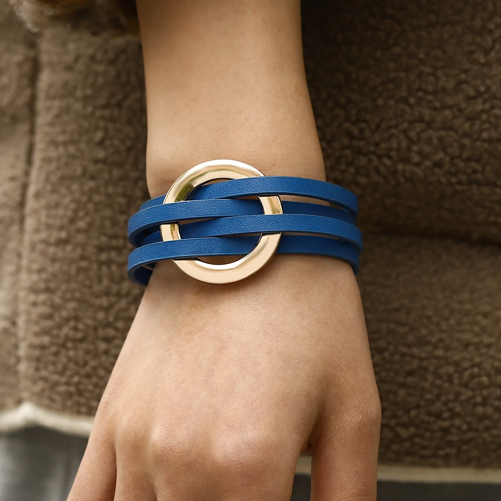 Amorcome 금속 원형 반지 라운드 문자열 팔찌 다 - Leatherwork Rings 리뷰 및 가격