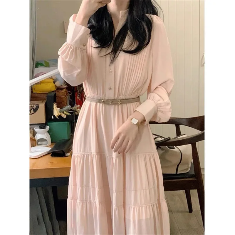 

New 2023 Autumn Women Clothes Long Sleeve Fashion Female Shirt Dresses