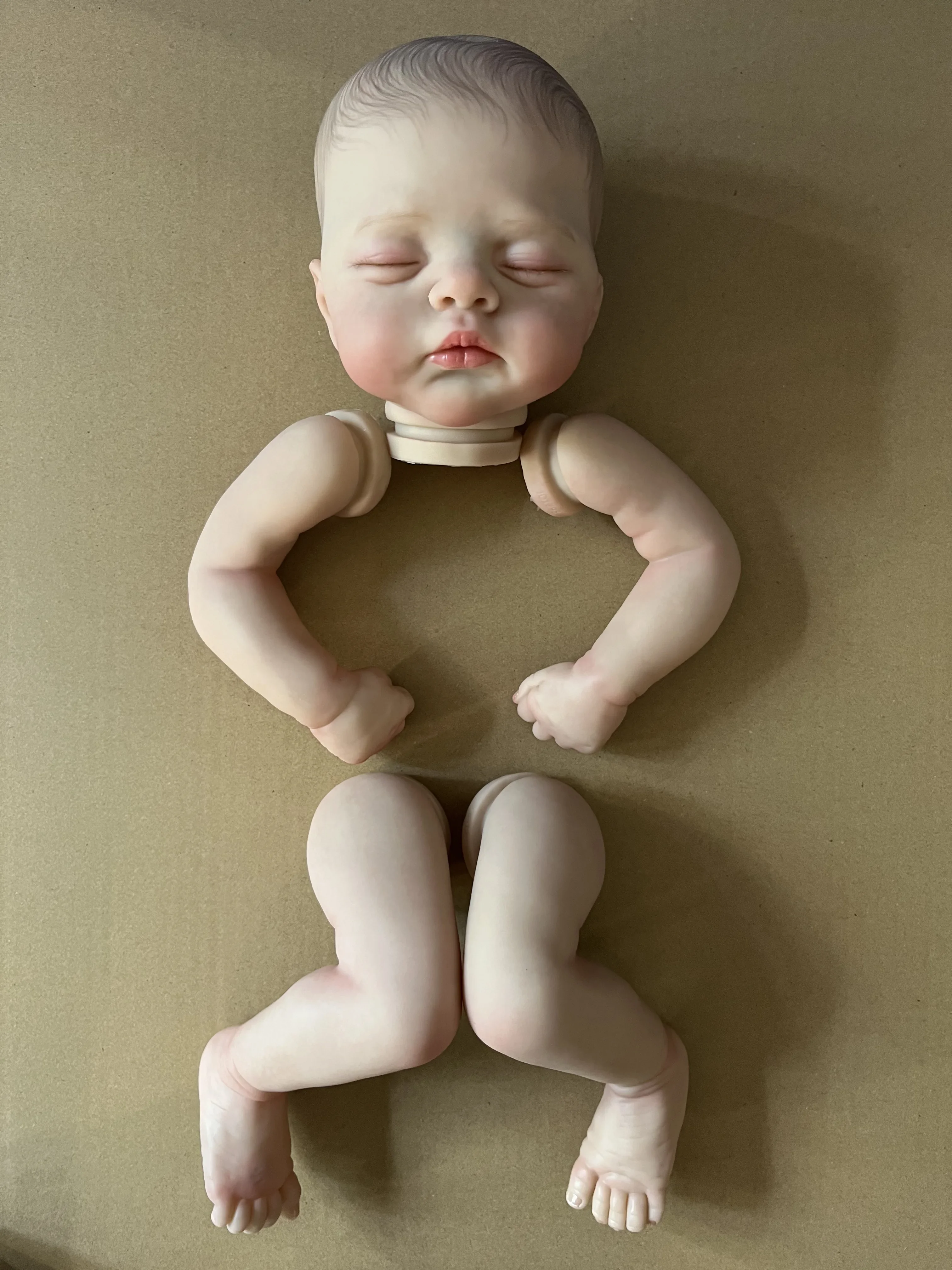 NPK 19inch New Arrival Already PaintedTwins Kit Lily and Irys Soft Touch Hand Painted with Veins Cloth body included