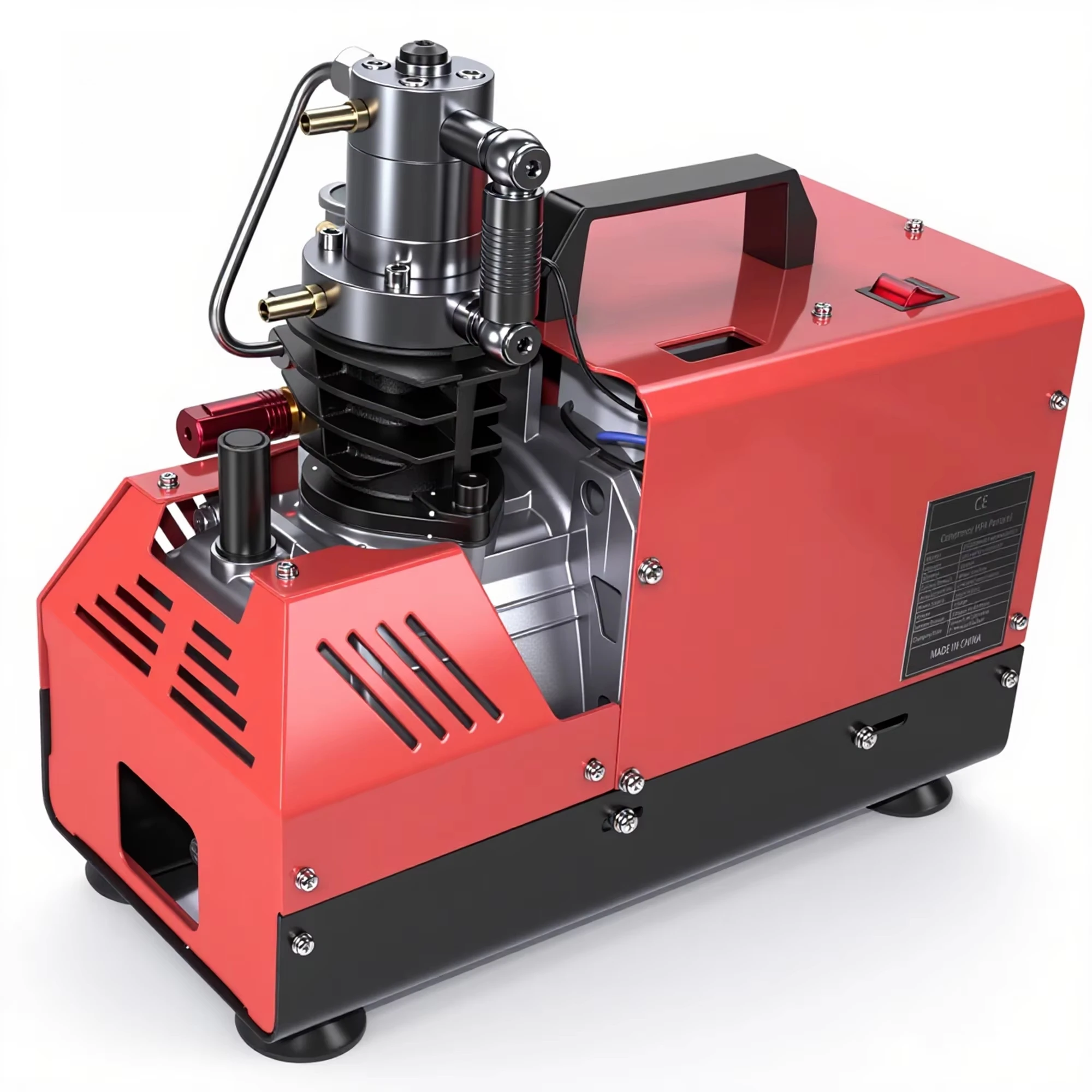 Automatic stop 300 PNG design 4500 psi 30Mpa 110V 220V high pressure outdoor PCP hunting air compressor for paintball games