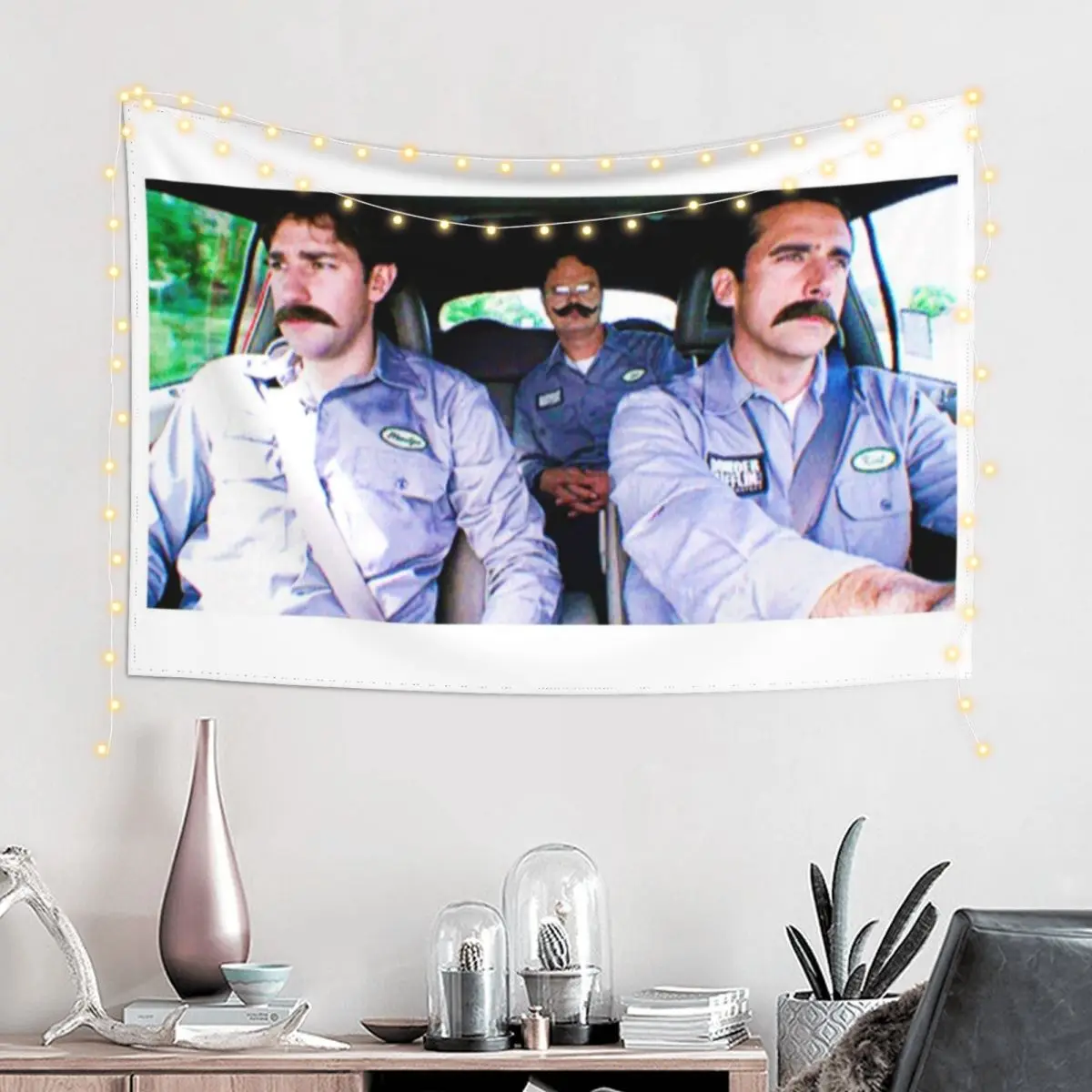 Jim, Dwight and Michael as Warehouse Workers Tapestry Wall Coverings Wall Hanging Decor Tapestry