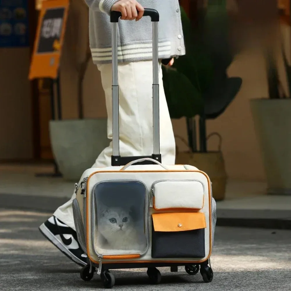 Multifunctional Pet Backpack Carrier Three Sides Breathable Large Capacity Durable Travel Bag For Cats Small Dogs