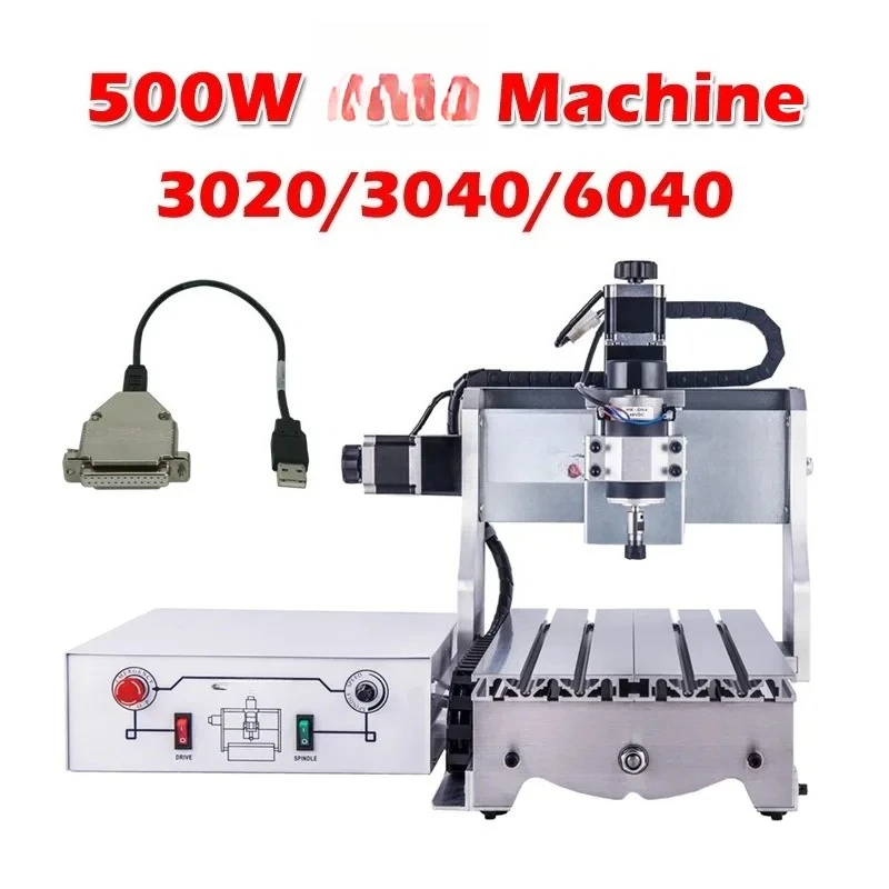 

Engraving Machine 6040 Woodworking Metal Carving 3040 Ball Screw Milling Machine for Advertising Diy