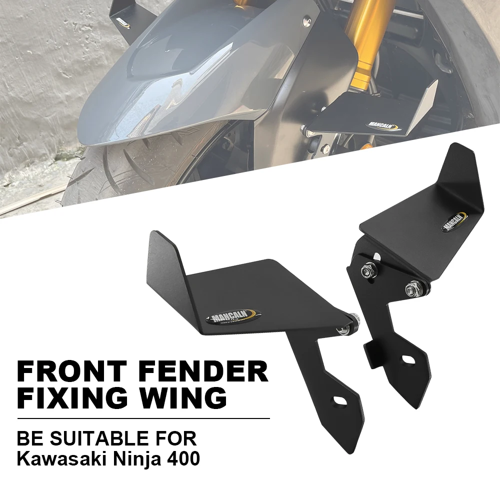 

For KAWASAKI Ninja400 EX400 Z400 2018 2019 2020 202 fixed wing Front fender adjustable motorcycle mudguard spoiler side Winglets