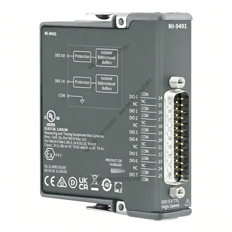 Fro NI-9401 High-Speed Digital I/O Module, 5V/TTL, 8 Bidirectional , 100 ns—Price Negotiable, Repair Services