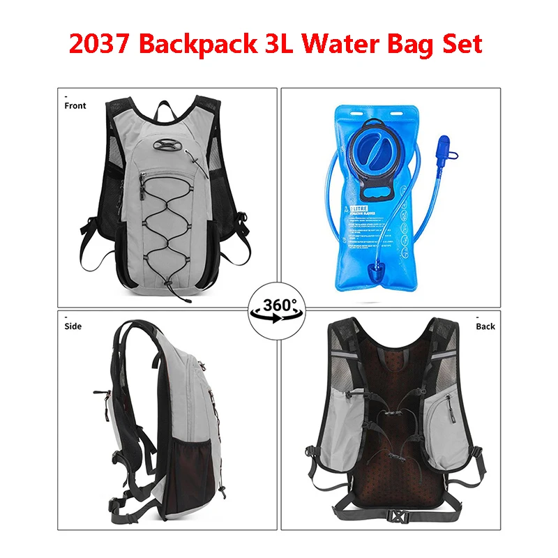

Cycling Drinker Bag Backpack Set 3L EVA Water Bladder Pouch Rucksack Waterproof Hiking Water Bags Climbing Knapsack For Unisex