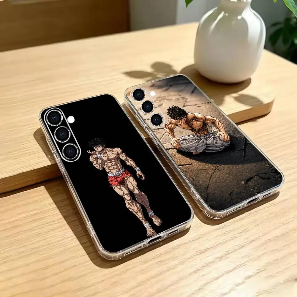 badass anime Baki Baki Hanma Phone Case Transparent Soft case Silicone For Samsung A73,A72,A71,A70,A53,A52,A51