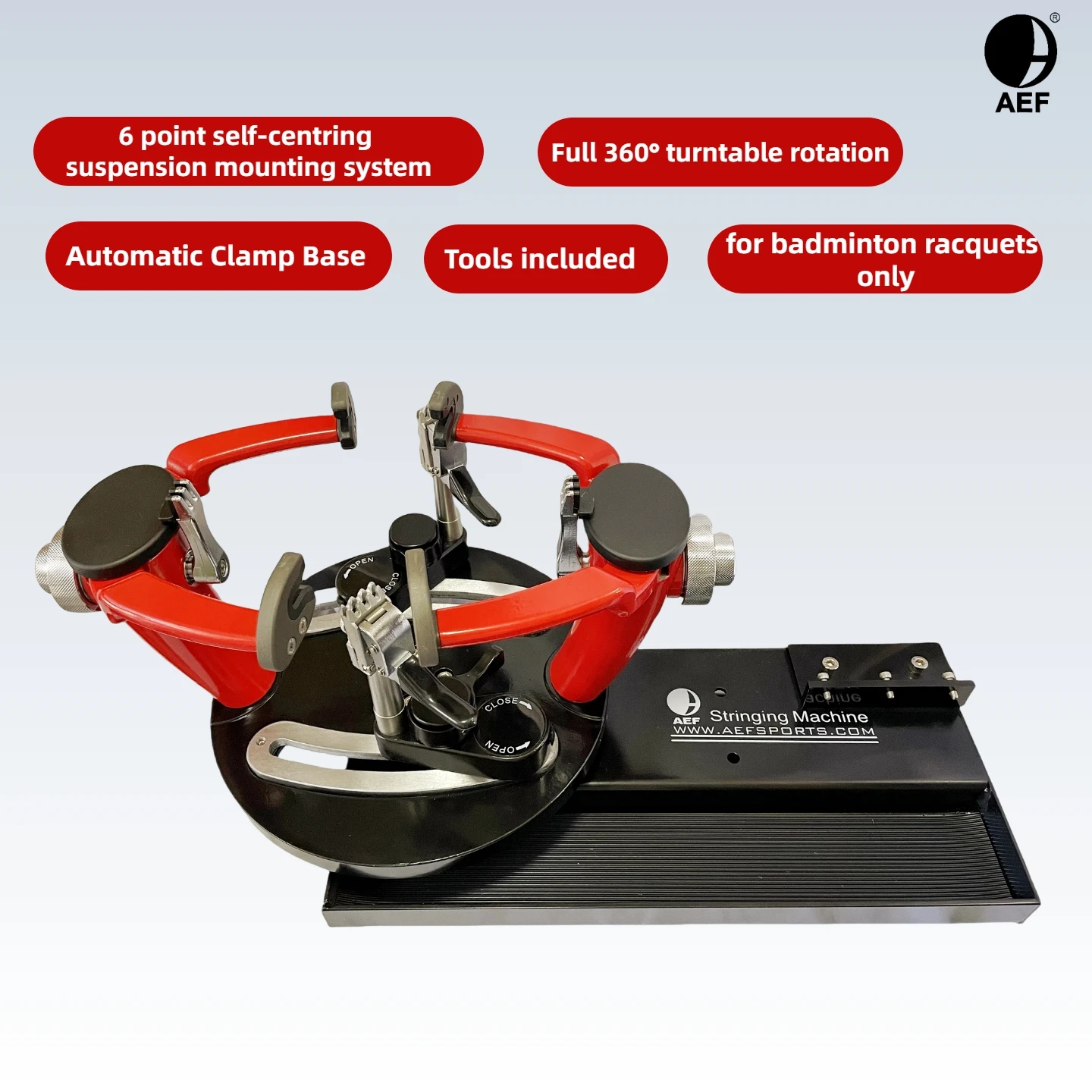 Drop Weight AEF Badminton Stringing Machine | Precision Tension 15-86LBS Adjustable No Head Included