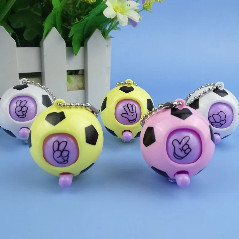 10 adet futbol yumruk/makas/bez oyunu Guess oyuncak çocuklar doğum günü bebek duş parti Favor konuk hediye Pinata dolgu anahtarlık