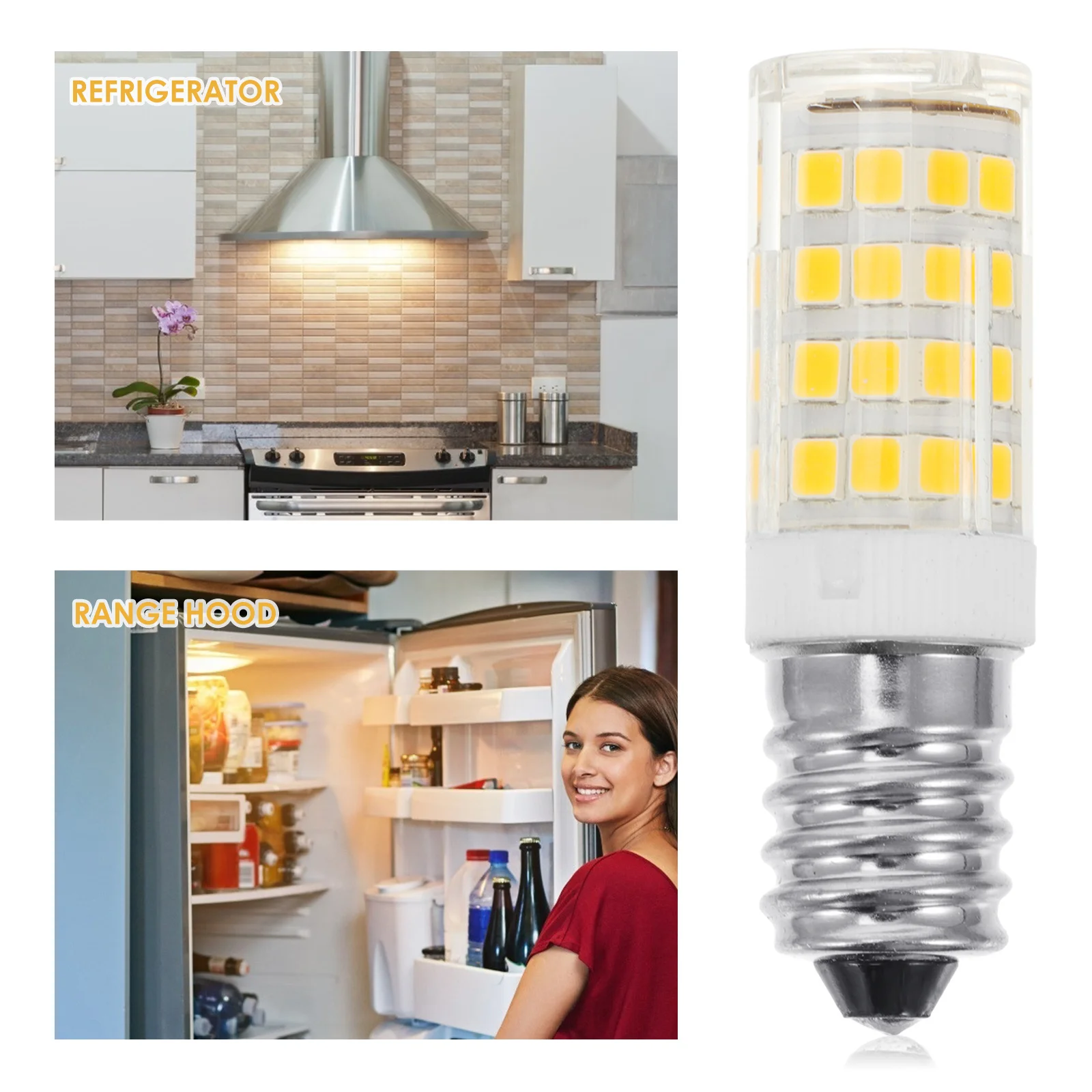 

4 PCS Replacement Part for Refrigerator Bulb Microwave Oven Light LED Appliance