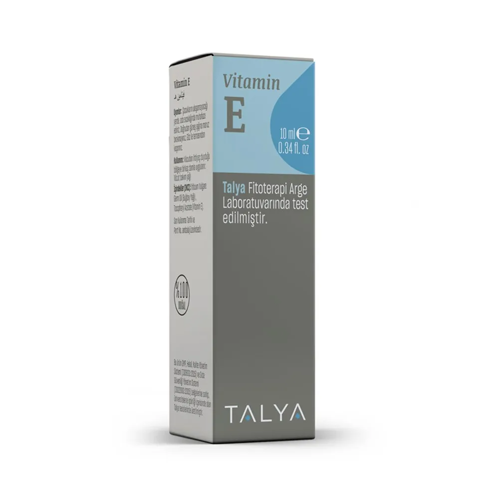 Talya vitamina e 10 ml óleo vegetal natural