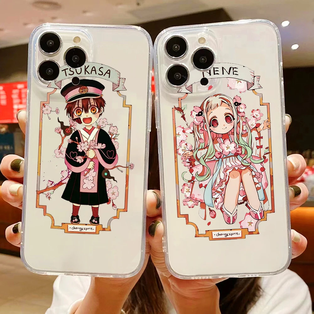 Toilet-bound Hanako-kun Anime Transparent phone case for iPhone 15 14 11 12 13 mini pro XS MAX 8 7 6 6S Plus X SE XR