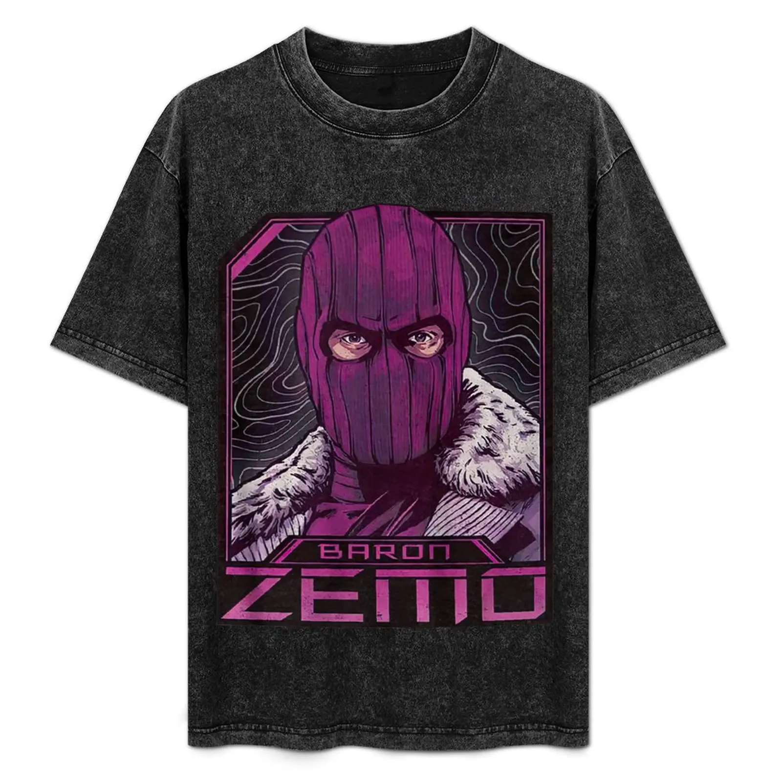

Baron Zemo . T-Shirt Retro Style Print Casual Top