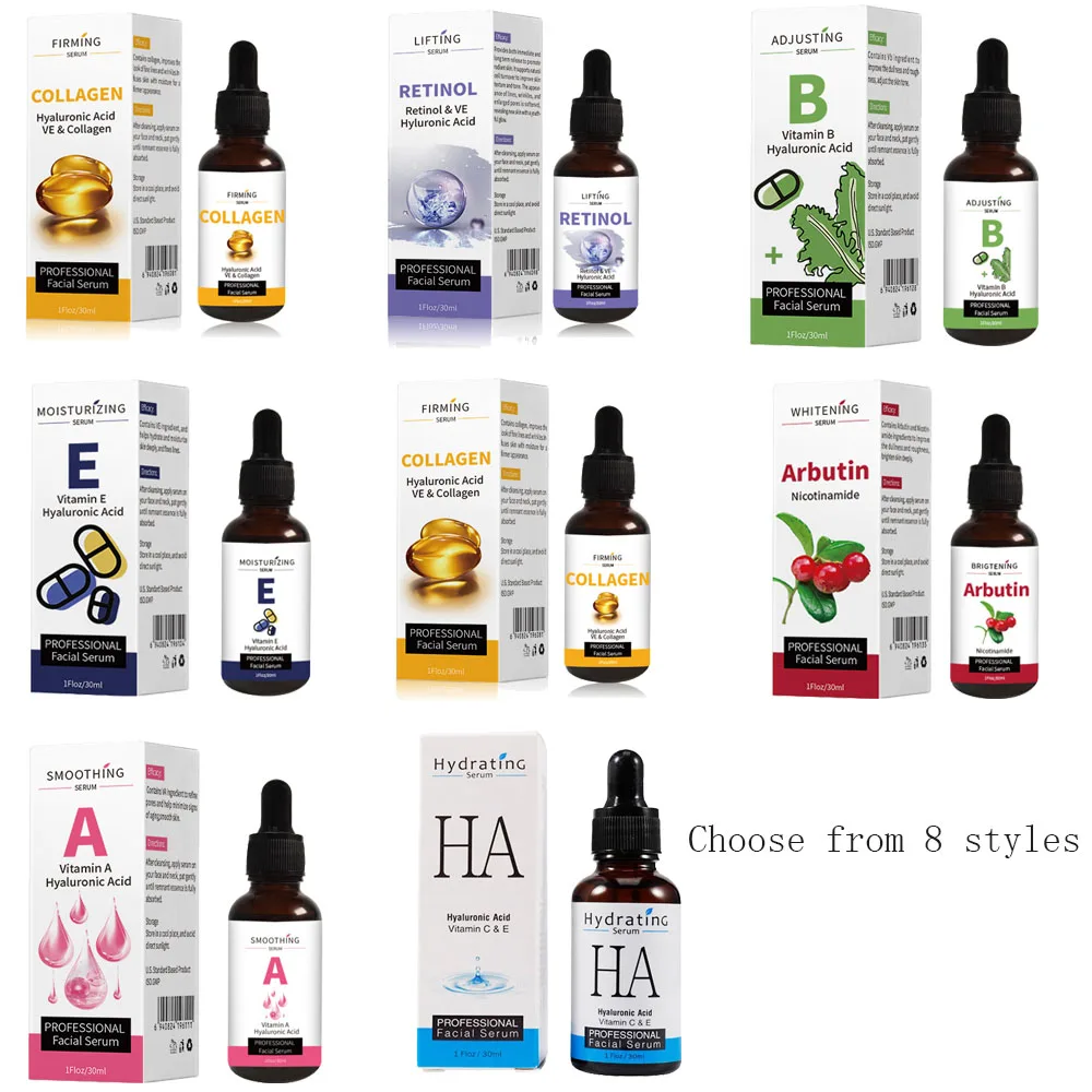 

Snail Vitamin E Retinol Arbutin Vitamin A B C Essence Undiluted Solution Facial Serum