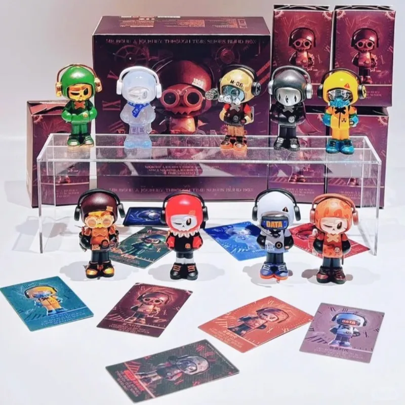 

Mr. Bone Mini 2 Generation Mr.Bone Time Travel Series Blind Box Skeleton Figurine Cool Figurine Desktop Ornament Gifts Toys