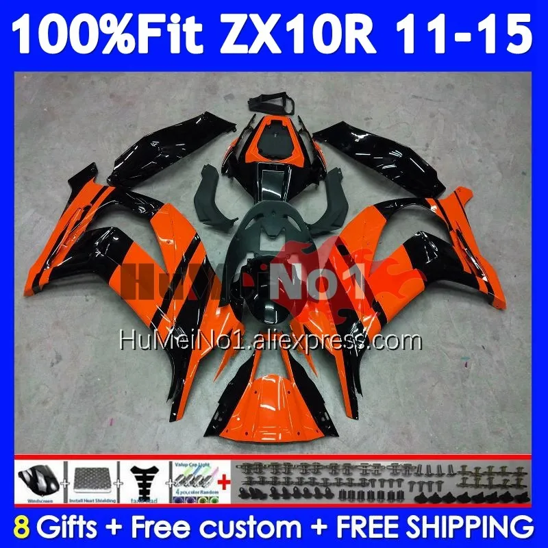 Injection For KAWASAKI NINJA ZX 1000 10R 10 R 219No.159 ZX10R 11 12 13 14 15 ZX-10R 2011 Hot Orange 2012 2013 2014 2015 Fairing