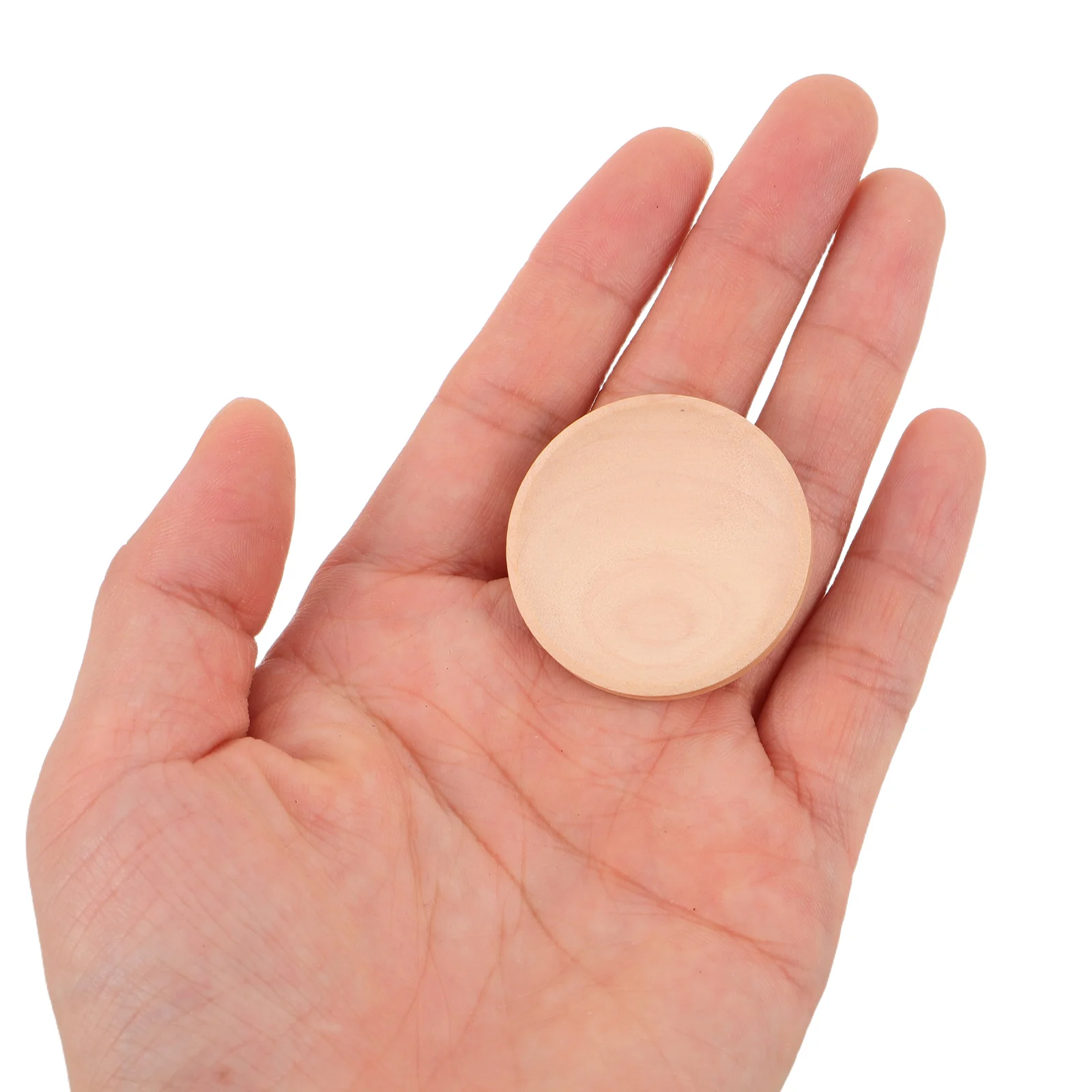 

50pcs Wooden Landscape Decor 1.3 Inch Unfinished Round Wood Slices For Diy Craft Decoration Home Festival Ornament Supply