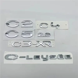 For C-Elysee C2 C4 C5 2.3 C3-XR Car Styling Sticker Emblem Badge rear Trunk Logo Label Decals