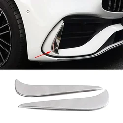 For Mercedes Benz C Class W206 C200 C260 C300 2022 2023 Car Exterior Refit Front Bumper Grille Side Fender Trim Sequin Sticker
