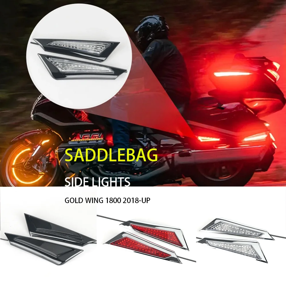 

For Honda Goldwing Gold Wing GL 1800 GL1800 F6B 2018-2023 Motorcycle Saddlebag Side Indicator LED Marker Lights Decorative Lamp