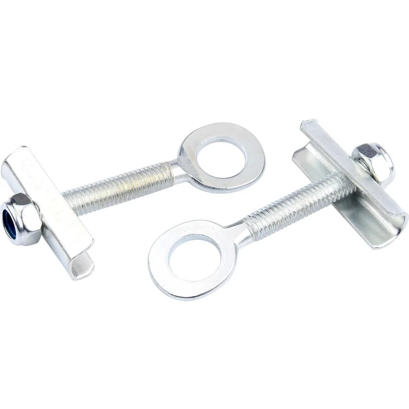 2PC silver Chain Adjuster Tensioner For 47cc 49cc 2 Stroke Mini Moto Dirt Pocket Bike ATV Fixed Gear Bicycle Chain Adjust Bolt