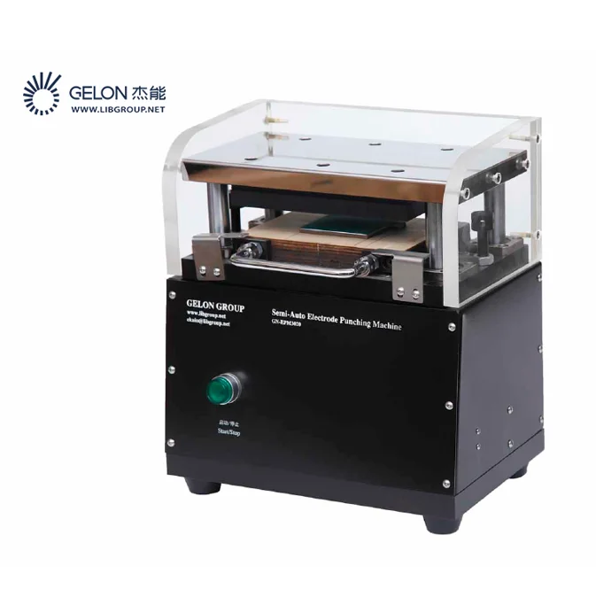 GELON Semi-automatic Pouch Cell Battery Electrode Die Cutter Cutting Machine for Pouch Cell Laboratory Use