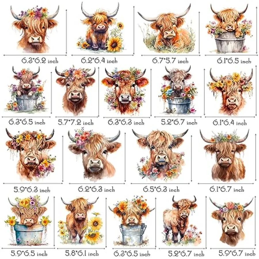 20pcs Highland Cow Hanging Swirls Highland Cow Party Decorations Western Birthday Party Ceiling Decor for Cattle Birthday Decor