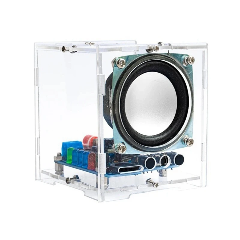 B34B-DIY Bluetooth Speaker Kit Electronic Kit Component Mini Amplifier Speakers SPI Interface With Acrylic Shell