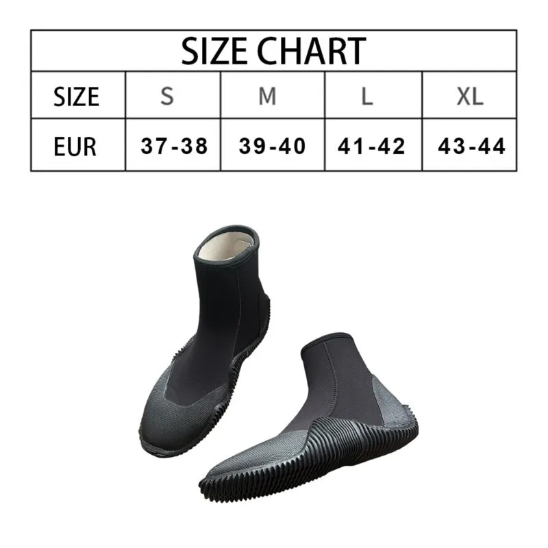 5mm Neoprene Diving Boots Non-Slip Sole For A Variety Of Outdoor Sports Water Sports Diving Snorkeling Surfing Swimming Boating