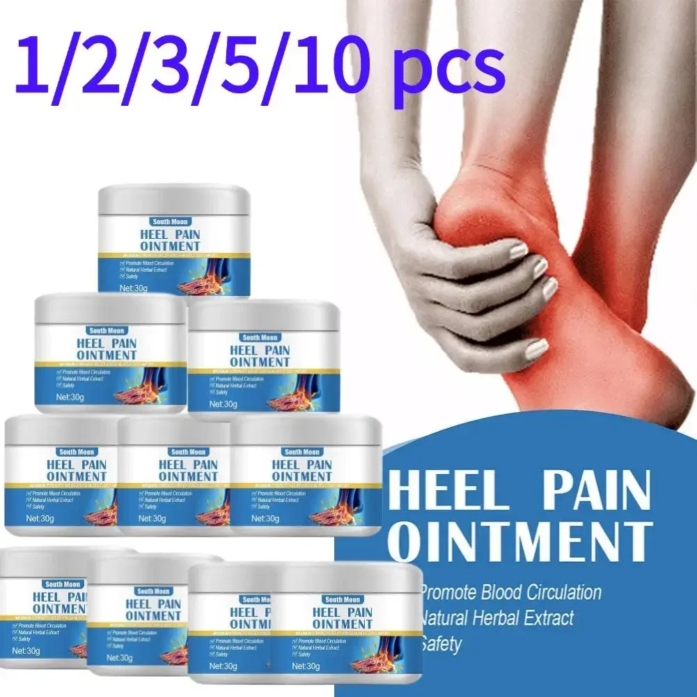 Pomada para el dolor en el talón, terapia de hierbas naturales, alivio de la tendinitis de Aquiles, crema para el dolor en el talón, esguince de tobillo, crema para el dolor óseo, 10/5/3/2/1 Uds.