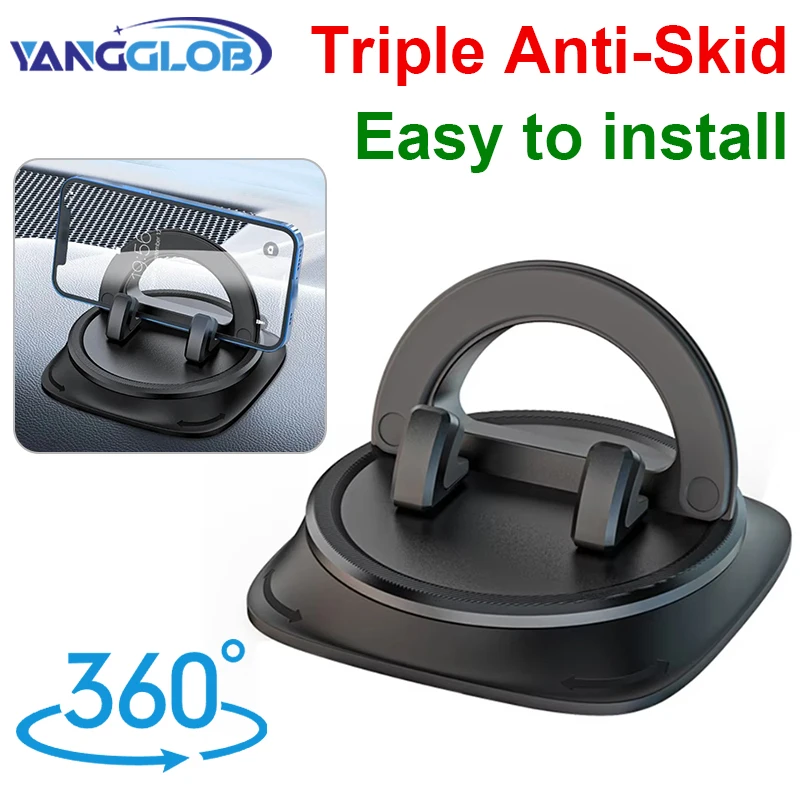 360 degrees Mobile phone holders for car rotating universal for a variety of mobile phones car accessories, dashboard holder