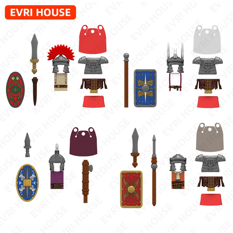 

Roman Centurion Mini Building Block Dolls Action Figures Bricks Tesserarius Praetoriani Assembly Toys for Children N818-821