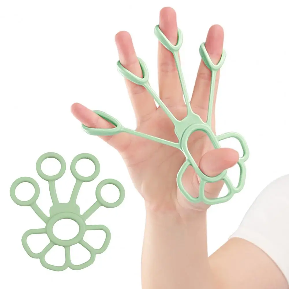 Finger Puller Silicone Five Finger Exerciser Hand Grip Strengthener Finger Trainer Fitness Equipment Forearm Tools