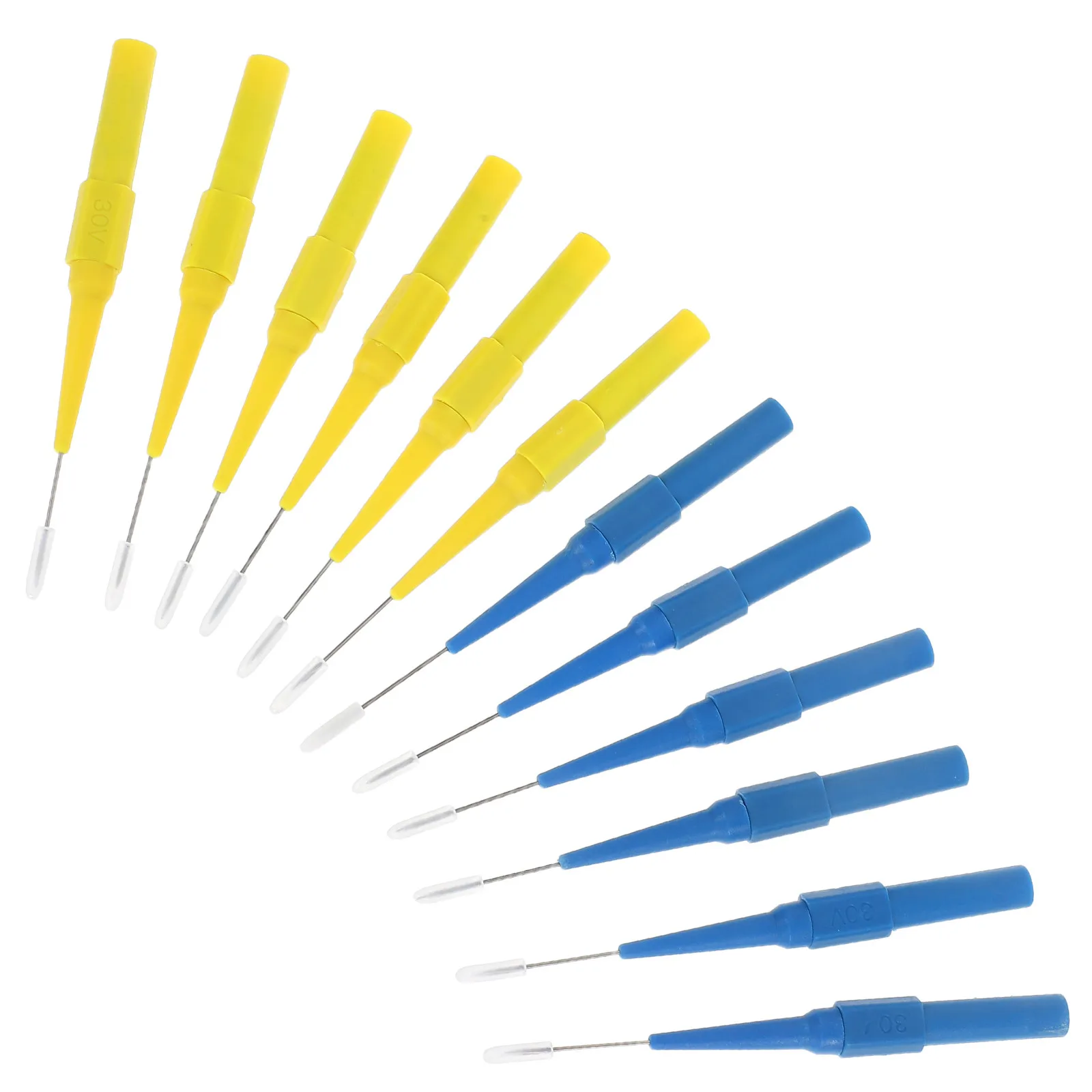 12Pcs Fine Tip Automotive Multimeter Probes Non-Destructive Insulation Piercing Test Probes for Car Circuit Diagnosis Back Probe