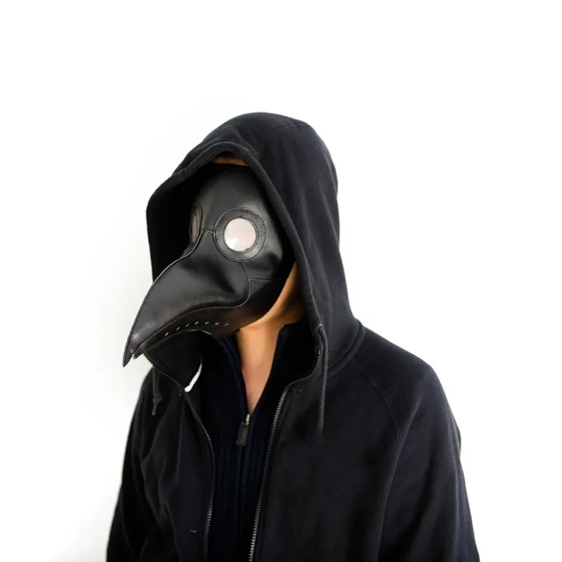 Halloween Adult Party Gothic Cosplay Masks Medieval Steampunk Doctor Bird Mask Latex Punk Masks Beak Event Performance Props