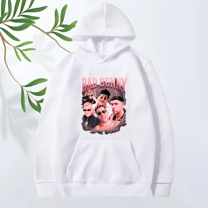 Bad Bunny Essential funny hoodie 2025 new men women fashion vintage Long sleeve streetwear print Graphic oversized hoodie unisex