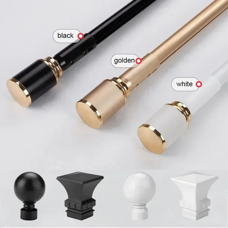 

Customized Length Electric Curtain Poles Motorized Smart Curtain Rod For Home