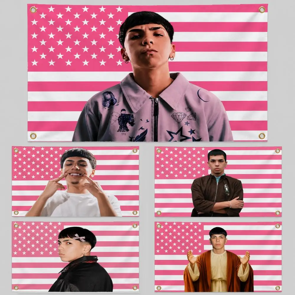 Singer Milo J Argentine Trap Latin Rap Flags Wall Hanging Background Flag Wall Decor Banners for Outdoor Bedroom Dorm Room Decor