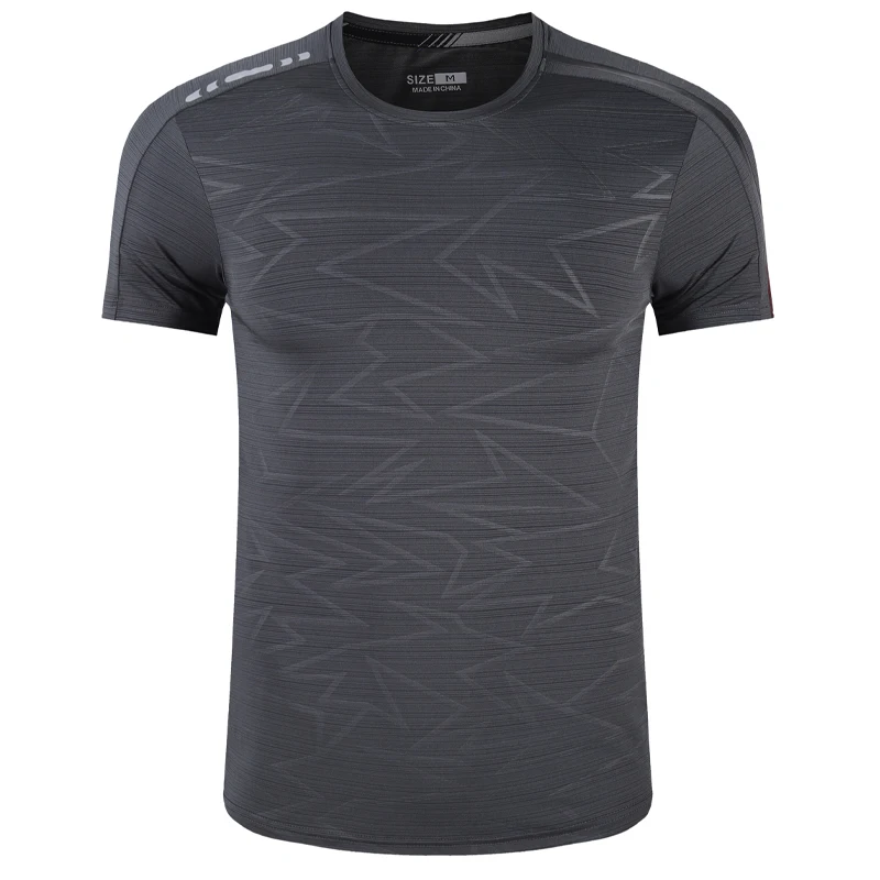 Jogging Short Sleeve Running Training Exercise Fashion Ultralight Tee Breathable Workout Tee Men Quick Dry Gym Print Shirts