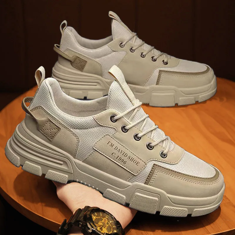 Canvas Shoes Men Comfortable Breathable Sneakers Men Handmade Design Casual Flats Sports Shoes All-match Men Vulcanized Shoes
