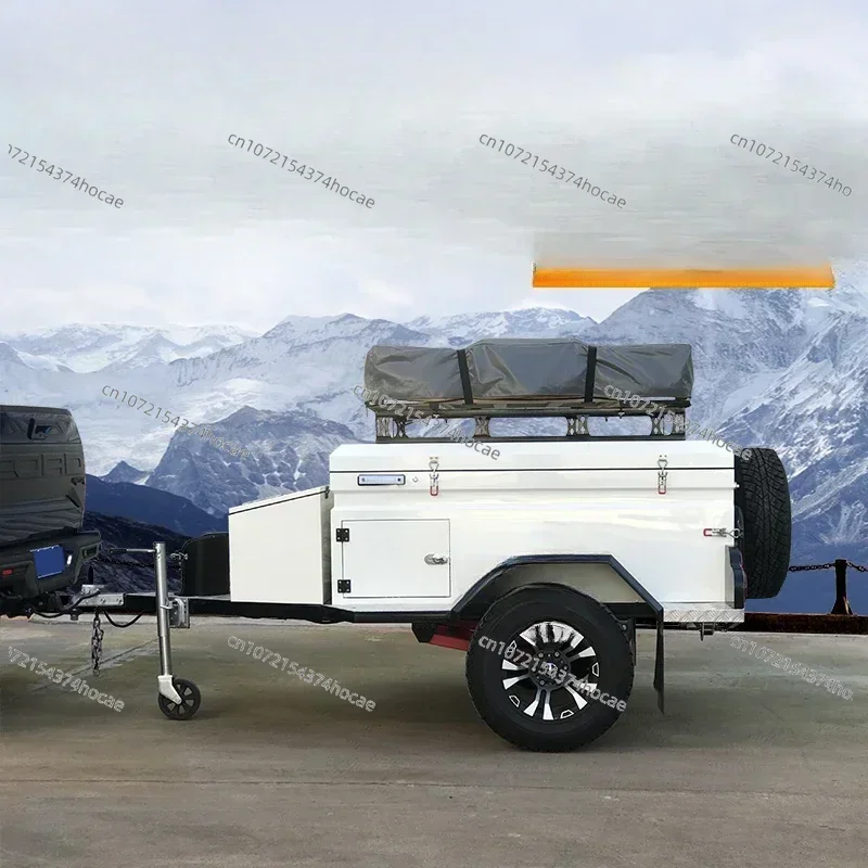 Small trailer outdoor camping vehicle camping trailer independent suspension within