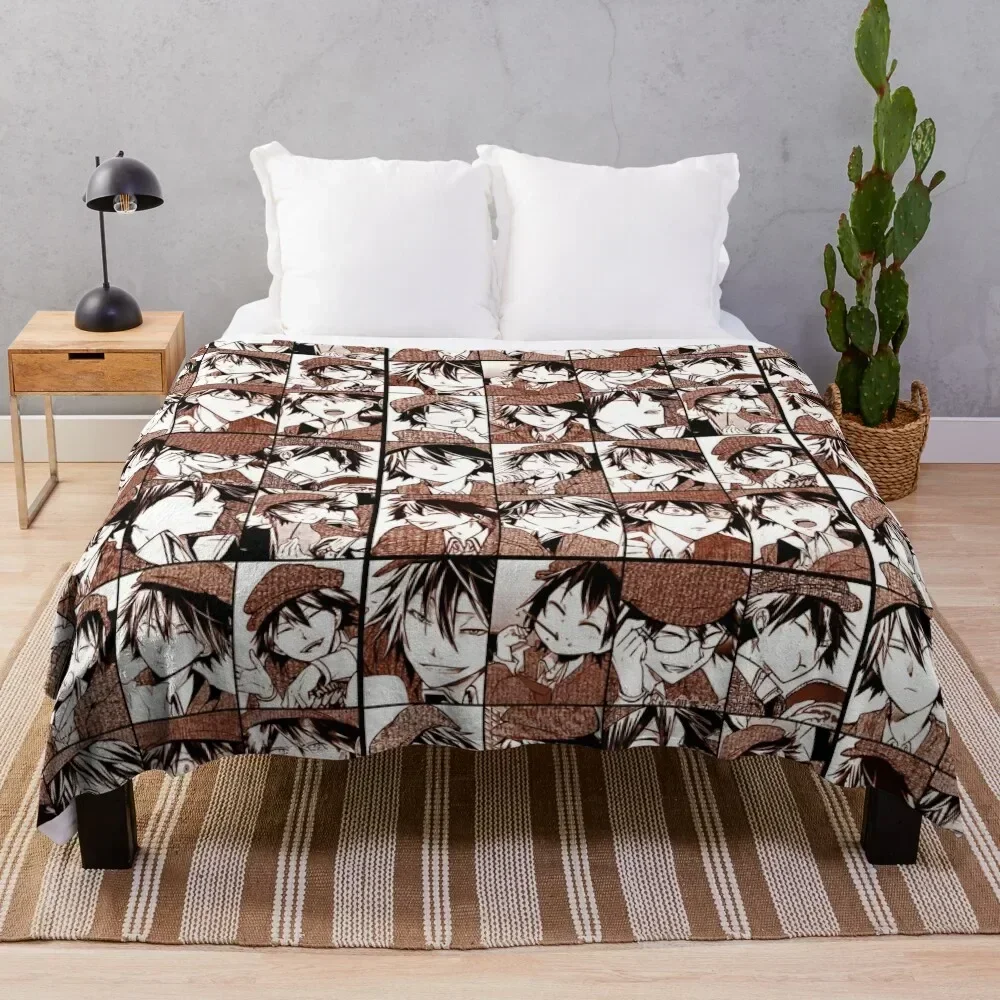 

Detective Bungou s d collage- manga panel color version Throw Blanket Large Personalized Gift Thermal Blankets