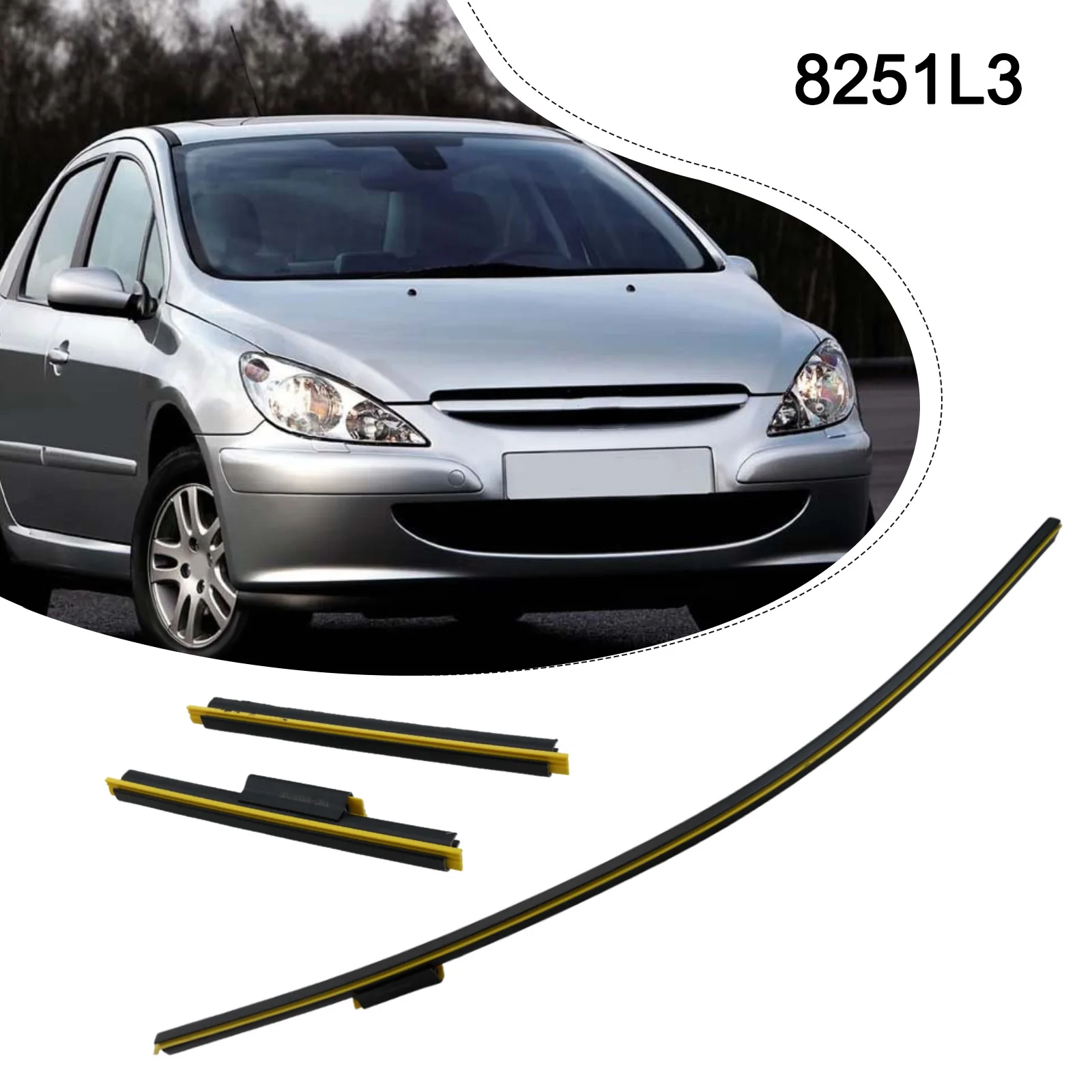 As Shown In The Picture Front Windshield Strip Efficient Replacement Non-deformation Feature Automotive Replacement Parts