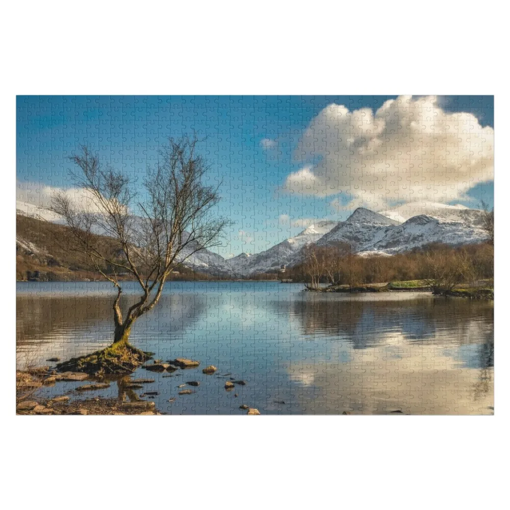 

Padarn Lake And Snowdon Jigsaw Puzzle Custom Child Baby Toy Wood Name Puzzle