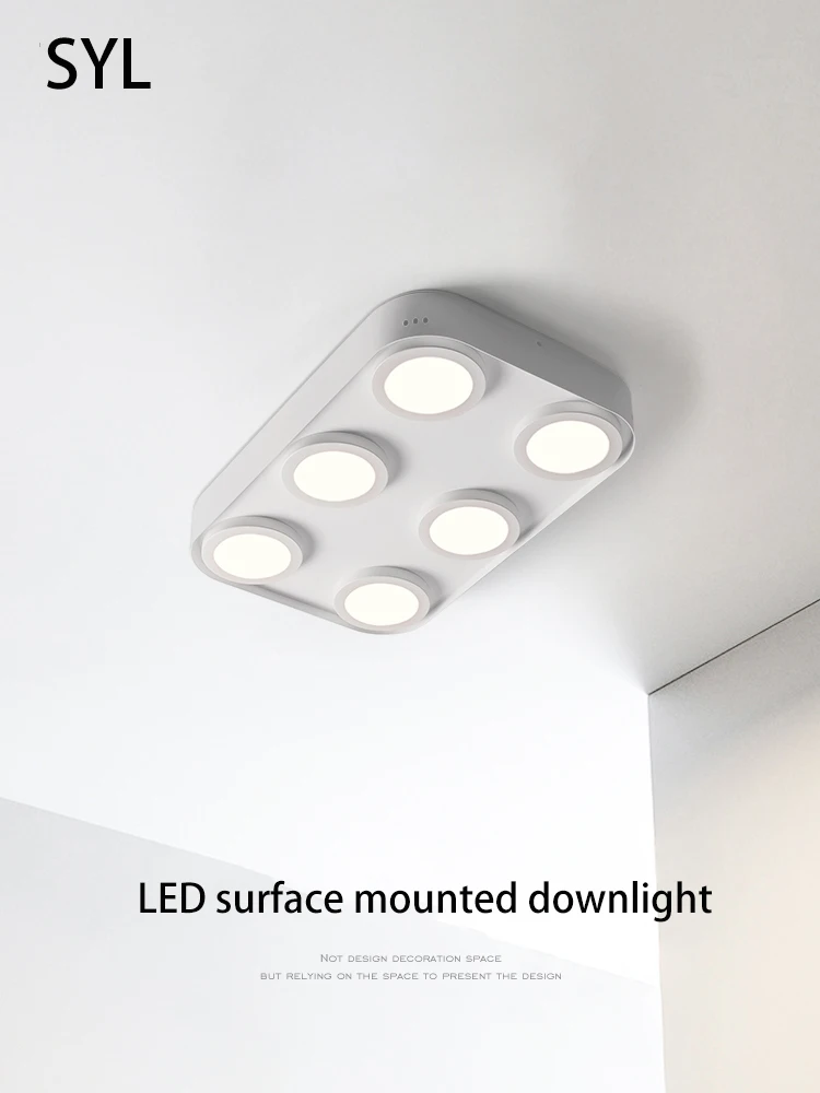 Ultrafinos led downlight longo grande retângulo lâmpada do teto holofotes luz suave 28w36w foco ponto fino para sala de estar cozinha casa