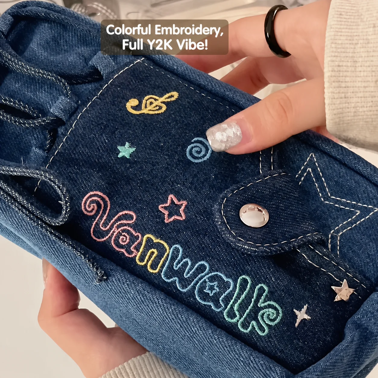 New Drawstring Pen Bag Large Capacity Zipper Stationery Bag Multifunctional Stationery Organizer Students Back To School Supplie